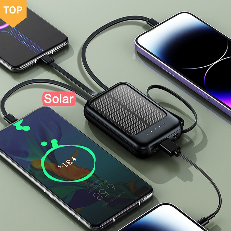 10000 External Battery Mobile Portable Charger Powerbank Station 10000mah Solar Power Bank For Phone
