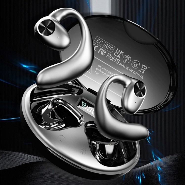 BT5.2 High-quality Bluetooth Headset Wireless Sports Running Open Ear Painless Long Life Hanging Ear Noise-Canceling Earphones