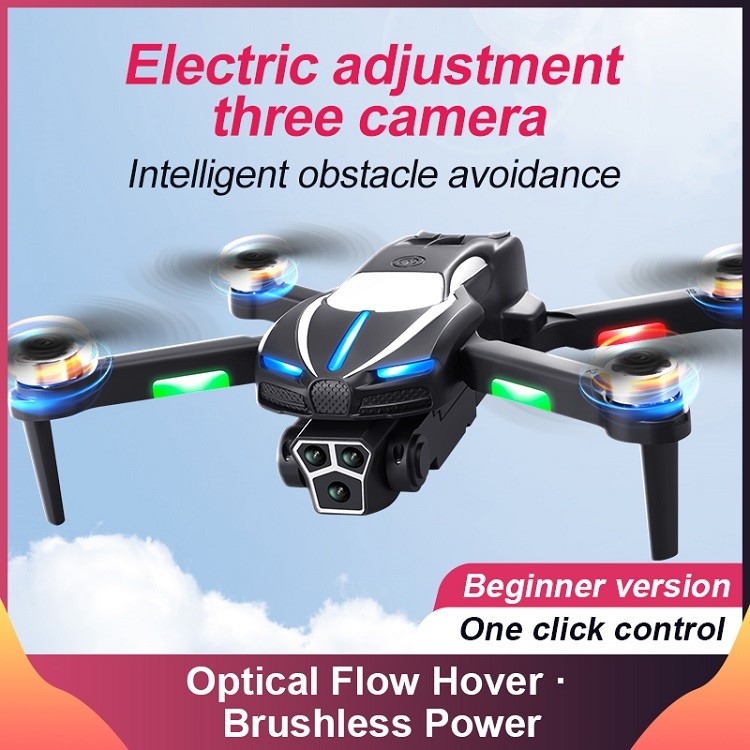 M2 Beginner Drone 3 Camera Optical Flow Positioning Obstacle Avoidance RC Quadcopter Toy Foldable Wifi FPV 150M Drone